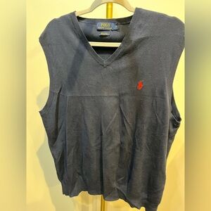 Ralph Lauren Dark Blue Pima Cotton Sweater